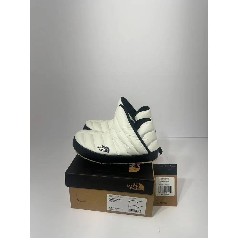The North Face ThermoBall Traction Bootie Women’s 5 White Black NWT Box